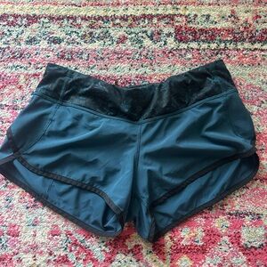 lululemon athletica Blue and Black speed up shorts